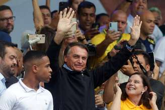 Bolsonaro participa de comício em Duque de Caxias, na Baixada Fluminense