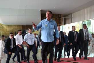 O presidente Jair Messias Bolsonaro (PL) no Palácio da Alvorada 