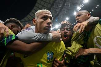 Brasil fez boa partida e somou os primeiros três pontos no Mundial do Qatar (Foto: NELSON ALMEIDA / AFP)