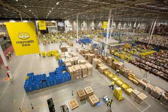Centro logístico do Mercado Livre. Divulgação/REUTERS.
