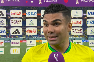 Casemiro fala à imprensa após vitória contra a Suíça