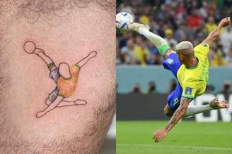 Tatuagem de Richarlison, feita por Weslley