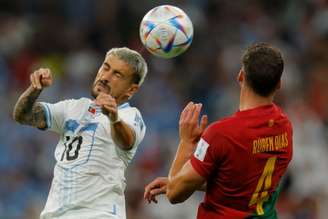 Arrascaeta durante partida entre Portugal e Uruguai (Foto: Odd ANDERSEN / AFP)