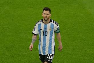 Lionel Messi durante partida da Argentina na Copa do Mundo (Odd ANDERSEN AFP)