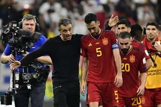 Capitão da Espanha não ficou contente com o resultado (Foto: Javier Soriano/AFP)