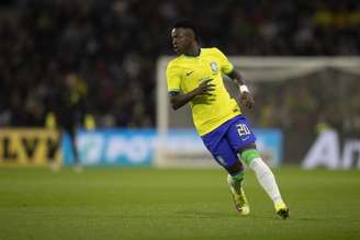 Vini Jr em ação pelo Brasil na Copa do Mundo 2022 (Foto: Lucas Figueiredo/CBF)