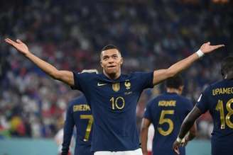 Mbappé comemora gol marcado na Copa do Mundo do Qatar (Foto: Franck Fife/ AFP)