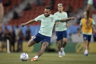 Treino oficial da Seleção Brasileira antes da partida contra a Coreia da Sul em Doha, Catar