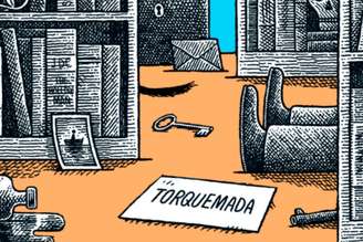 Livro 'A Mandíbula de Caim', que traz enigma a ser solucionado pelos leitores