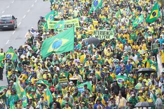 Atos golpistas em Brasília