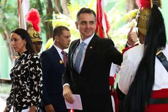 O presidente do Senado, Rodrigo Pacheco, durante cerimônia de abertura do Ano Legislativo 2023