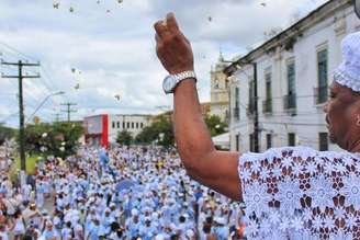 Bloco Afoxé Filhos de Gandhy, em Salvador