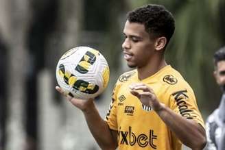 Sandry em treino do Santos (Foto: Ivan Storti/Santos)