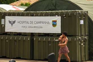 Hospital de campanha montado em Boa Vista, capital de Roraima