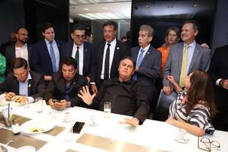 Jair Bolsonaro em reunião no PL