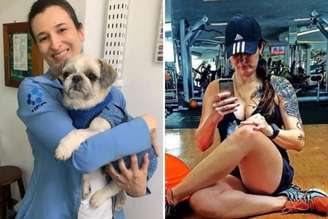 Personal trainer Kátyna Baía, de 44 anos, e a veterinária Jeanne Paolini, de 40, desembarcaram por volta das 9h30 no Brasil 