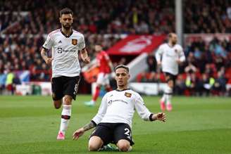 Antony brilha em mais uma vitória do United no Inglês (Foto: DARREN STAPLES / AFP)