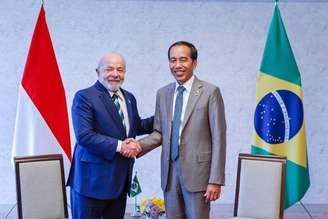 Presidente da Republica, Luiz Inacio Lula da Silva, durante Encontro com o Presidente da República da Indonésia, Joko Widodo.  Hiroshima, Japão.