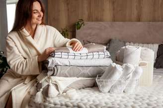 A quantidade de fios é o que predomina a maciez do jogo de cama