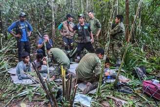 Crianças colombianas foram resgatadas após 40 dias