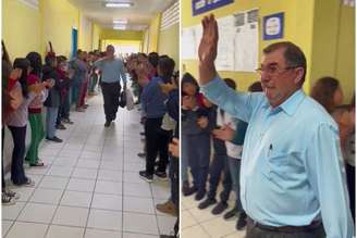 Professor Jacy Nunes foi homenageado por alunos ao se aposentar