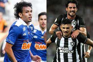 Ricardo Goulart, um dos destaques do Cruzeiro 2013, enquanto Tiquinho Soares é o goleador do Botafogo 2023