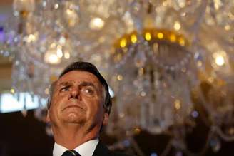 Bolsonaro durante evento na Flórida, no começo do ano