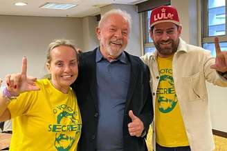 Lurian, o presidente Lula e Danilo Segundo