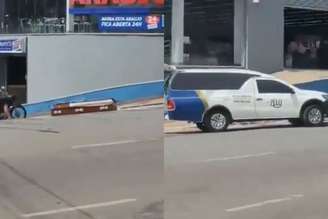 Caixão cai de carro funerário em MG