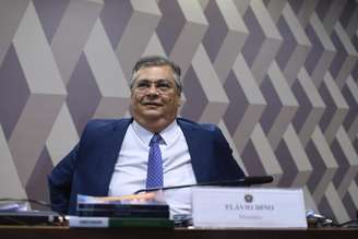 Flávio Dino durante sabatina no Senado 