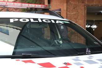 Viatura da Polícia Militar no Quartel do Comando Geral da Polícia Militar de São Paulo, no Bom Retiro (SP).