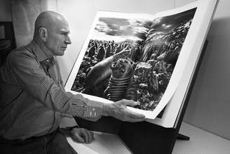 O fotógrafo brasileiro Sebastião Salgado em 2013