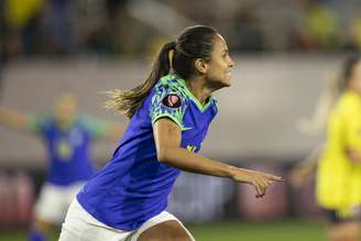 Duda Santos comemora gol na Copa Ouro 