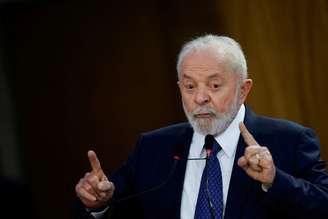 Presidente Luiz Inácio Lula da Silva durante cerimônia em Brasília
12/12/2023
REUTERS/Adriano Machado