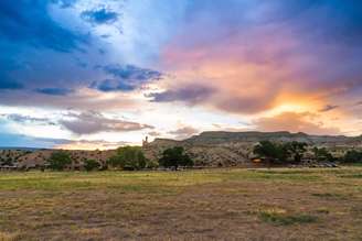 A cidade de Los Alamos foi recriada em Ghost Ranch, no Novo México