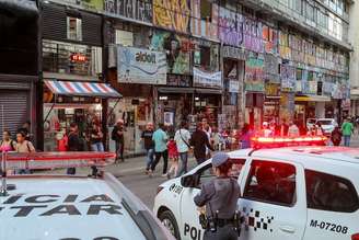 Polícia patrulha área do centro da capital paulista