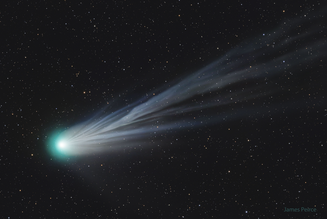 Cometa 12P/Pons-Brooks fotografado em Utah, nos Estados Unidos (Imagem: Reprodução/James Peirce)