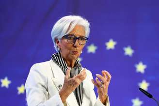 Presidente do BCE, Christine Lagarde
25/01/2024
REUTERS/Kai Pfaffenbach