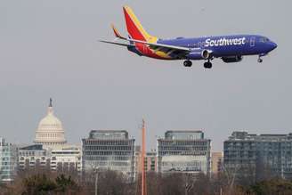 Aeronave da Southwest Airlines em Virginia, Estados Unidos
24/1/2022 REUTERS/Joshua Roberts/Arquivo