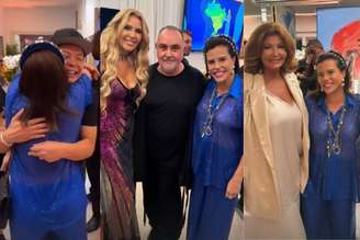 Narcisa recebe famosos em seu apartamento para show de Madonna