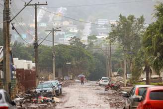 Cenário de destruição no Rio Grande do Sul
