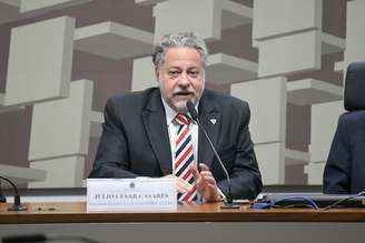 Presidente do São Paulo Futebol Clube, Julio Casares, em pronunciamento durante CPI da Manipulação de resultados.