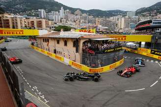 Lewis Hamilton, Charles Leclerc e Pierre Gasly no GP de Monaco de 2023