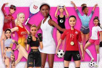 Em uma ação da fabricante de brinquedos Matel, nove atletas ganharam sua própria versão da boneca Barbie. Entre elas, a ginasta brasileira Rebeca Andrade. Os modelos são únicos, sem comercialização.