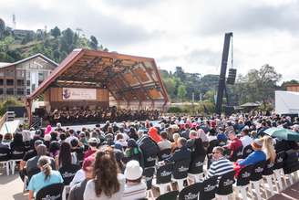 Os concertos no Parque Capivari, em Campos do Jordão, são ao ar livre