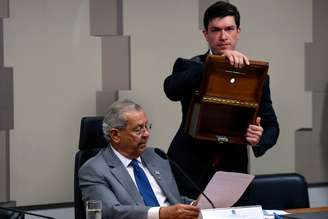 O presidente do Conselho de Ética, senador Jayme Campos (União-MT); antes da sessão desta terça-feira, 9, último evento do colegiado foi em junho de 2023.