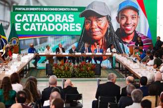 O presidente da República, Luiz Inácio Lula da Silva (PT), durante a Reunião do Comitê Interministerial para Inclusão Socioeconômica de Catadoras e Catadores de Materiais Reutilizáveis e Recicláveisem