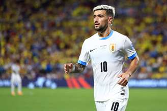 Arrascaeta em ação pelo Uruguai, na Copa América