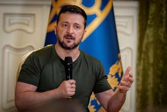 Presidente ucraniano, Volodymyr Zelenskiy
15/07/2024
Serviço de Imprensa da Presidência da Ucrânia/Divulgação via REUTERS
