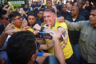 Jair Bolsonaro, ex-presidente da República, em evento no Rio